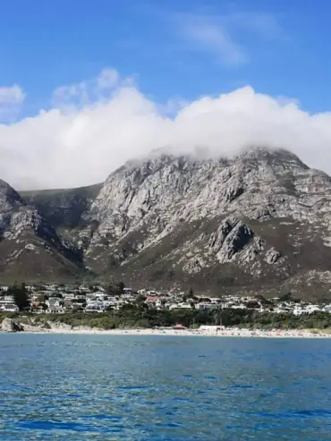 Hermanus view from the sea Book Fishing Hermanus